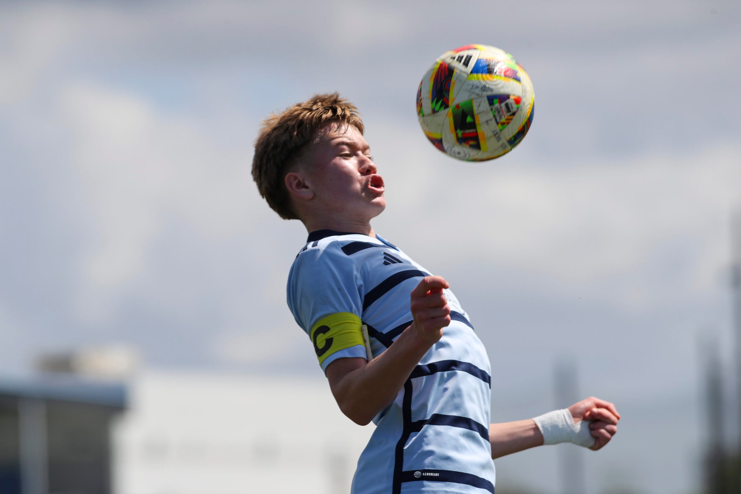 Mar 31, 2024; Bradenton, FL, USA; Sporting Kansas City and Charlotte FC during their Generation Adidas game at IMG Academy. Mandatory Credit: Morgan Tencza-Imagn Images