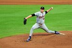 Jul 15, 2025; Cumberland, Georgia, USA; American League pitcher Tarik Skubal (29) of the Detroit Tigers pitches during the first inning during the 2025 MLB All Star Game at Truist Park. Mandatory Credit: Jordan Godfree-Imagn Images