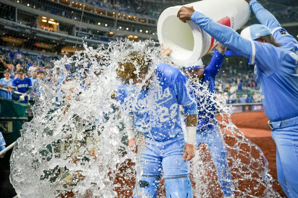 Sep 6, 2025; Kansas City, Missouri, USA; at Kauffman Stadium. Mandatory Credit: Denny Medley-Imagn Images
