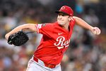 Sep 8, 2025; San Diego, California, USA; Cincinnati Reds starting pitcher Nick Lodolo (40) delivers during the second inning against the San Diego Padres at Petco Park. Mandatory Credit: Denis Poroy-Imagn Images