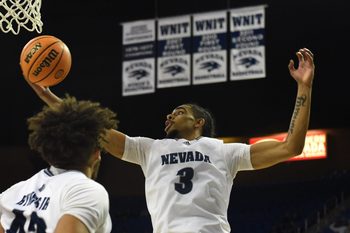 Action the William Jessup at Nevada Men   s basketball game at Lawlor Events Center on Nov. 16, 2022. Nevada won 89-54.

Nevada Vs William Jessup 15