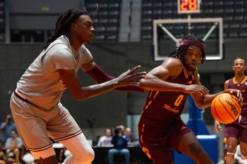 Central Michigan's guard/forward Jakobi Heady (0) runs the ball during the game against Mississippi State at the Mississippi Coliseum in Jackson, Miss., on Tuesday, Dec. 17, 2024.
