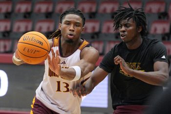 Iona University men's basketball's Kosy Akametu during practice at Hynes Athletic Center in New Rochelle Nov. 3, 2025.