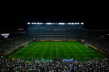 [Subscription Customers Only] Jul 4, 2025; Philadelphia, Pennsylvania, USA; General view during a minutes silence in tribute to Liverpool forward Diogo Jota and his brother Andre Silva before a quarterfinal match of the 2025 FIFA Club World Cup at Lincoln Financial Field. Mandatory Credit: Susana Vera-Reuters via Imagn Images