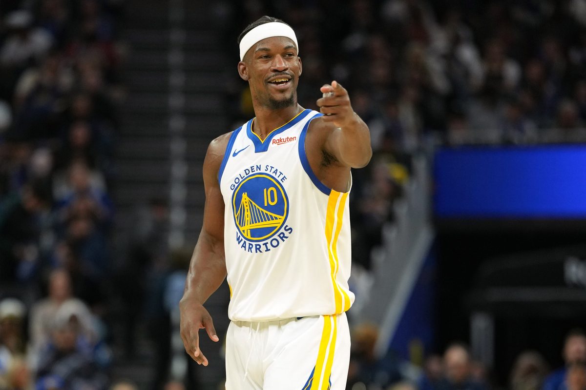 Dec 25, 2025; San Francisco, California, USA; Golden State Warriors forward Jimmy Butler III (10) during the fourth quarter against the Dallas Mavericks at Chase Center. Mandatory Credit: Darren Yamashita-Imagn Images