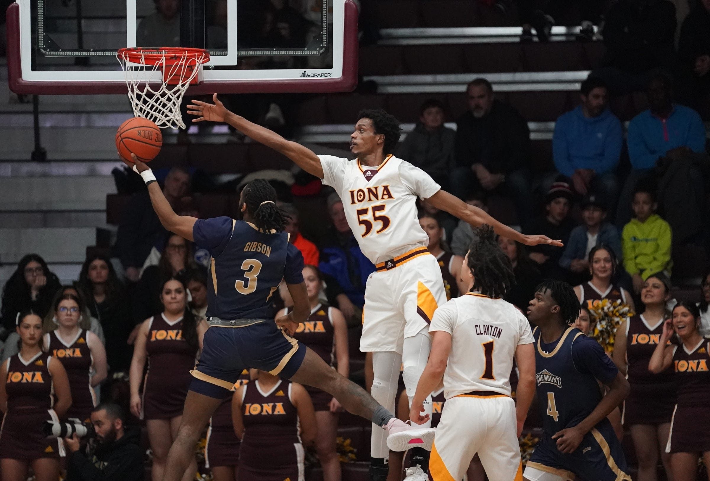 Iona defeats Mount St. Mary 81-51 in men's basketball at Iona University in New Rochelle on Friday, February 3, 2023.

Iona V Mt St Mary Mens Basketball