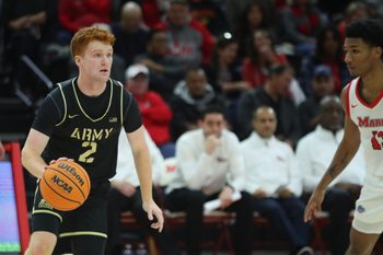Action from the Marist University versus Army West Point Mens basketball game on November 21, 2025.