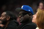 Feb 7, 2026; Portland, Oregon, USA; Former NBA player Zach Randolph attends the second half of the game between the Portland Trail Blazers and the Memphis Grizzlies at Moda Center. Mandatory Credit: Soobum Im-Imagn Images