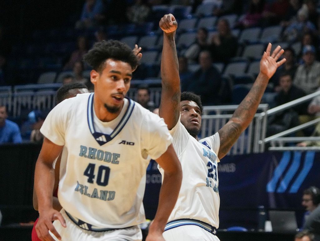 Tyler Cochran, University of Rhode Island men’s basketball 82-77 win over Richmond on Saturday afternoon at the Ryan Center.