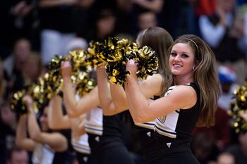 Nov 28, 2011; Rochester, MI, USA; Oakland Golden Grizzlies cheerleaders during a timeout against the Tennessee Volunteers at the Athletics Center O'rena. Mandatory Credit: Tim Fuller-Imagn Images