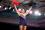 Nov 25, 2021; Nassau, BHS; Auburn Tigers cheerleader against the Loyola Ramblers during the first half in the 2021 Battle 4 Atlantis at Imperial Arena. Mandatory Credit: Kevin Jairaj-Imagn Images