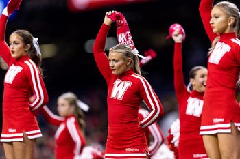 Dec 21, 2022; New Orleans, Louisiana, USA;  Western Kentucky Hilltoppers cheerleaders perform against the South Alabama Jaguars during the second half at Caesars Superdome. Mandatory Credit: Stephen Lew-Imagn Images