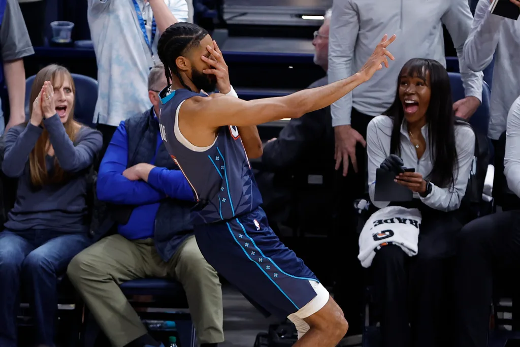 Feb 27, 2026; Oklahoma City, Oklahoma, USA; Oklahoma City Thunder guard Isaiah Joe (11) gestures after scoring against the Denver Nuggets during overtime at Paycom Center. Mandatory Credit: Alonzo Adams-Imagn Images