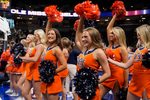 Mar 5, 2026; Greenville, SC, USA;  Auburn Tigers cheerleaders during the first half against the Mississippi Rebels at Bon Secours Wellness Arena. Mandatory Credit: Jim Dedmon-Imagn Images