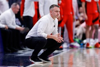 Mar 20, 2026; Denver, Colorado, USA; Toronto Raptors head coach Darko Rajakovic in the fourth quarter against the Denver Nuggets at Ball Arena. Mandatory Credit: Isaiah J. Downing-Imagn Images
