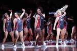 Mar 23, 2026; Portland, Oregon, USA; The Blazers Dancers perform during a break in the action between the Trail Blazers and the Portland Trail Blazers during the second half at Moda Center. Mandatory Credit: Jaime Valdez-Imagn Images