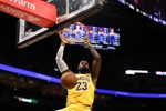 Mar 19, 2026; Miami, Florida, USA; Los Angeles Lakers forward LeBron James (23) dunks against the Miami Heat during the first half at Kaseya Center. Mandatory Credit: Isabella Frias-Imagn Images