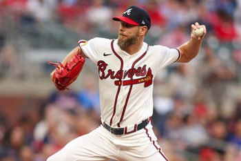 Mar 27, 2026; Atlanta, Georgia, USA; Atlanta Braves pitcher Chris Sale (51) throws against the Kansas City Royals in the first inning at Truist Park. Mandatory Credit: Brett Davis-Imagn Images