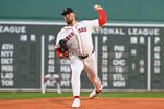 Apr 7, 2026; Boston, Massachusetts, USA; Boston Red Sox starting pitcher Garrett Crochet (35) pitches against the Milwaukee Brewers during the first inning at Fenway Park. Mandatory Credit: Eric Canha-Imagn Images