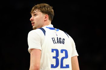 Apr 8, 2026; Phoenix, Arizona, USA; Detailed view of the jersey of Dallas Mavericks forward Cooper Flagg (32) against the Phoenix Suns in the second half at Mortgage Matchup Center. Mandatory Credit: Mark J. Rebilas-Imagn Images