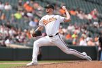 Apr 15, 2026; Baltimore, Maryland, USA; Baltimore Orioles pitcher Grant Wolfram delivers a pitch against the Arizona Diamondbacks during the seventh inning at Oriole Park at Camden Yards. Mandatory Credit: Gregory Fisher-Imagn Images