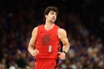 Apr 14, 2026; Phoenix, Arizona, USA; Portland Trail Blazers forward Deni Avdija (8) against the Phoenix Suns during the play-in rounds of the 2026 NBA Playoffs at Mortgage Matchup Center. Mandatory Credit: Mark J. Rebilas-Imagn Images