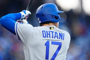 Apr 17, 2026; Denver, Colorado, USA; Los Angeles Dodgers designated hitter Shohei Ohtani (17) during the first inning against the Colorado Rockies at Coors Field. Mandatory Credit: Ron Chenoy-Imagn Images