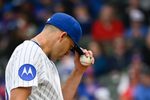 Mar 26, 2026; Chicago, Illinois, USA;  Chicago Cubs pitcher Matthew Boyd (16) waits to pitch first inning against the Washington Nationals at Wrigley Field. Mandatory Credit: Matt Marton-Imagn Images