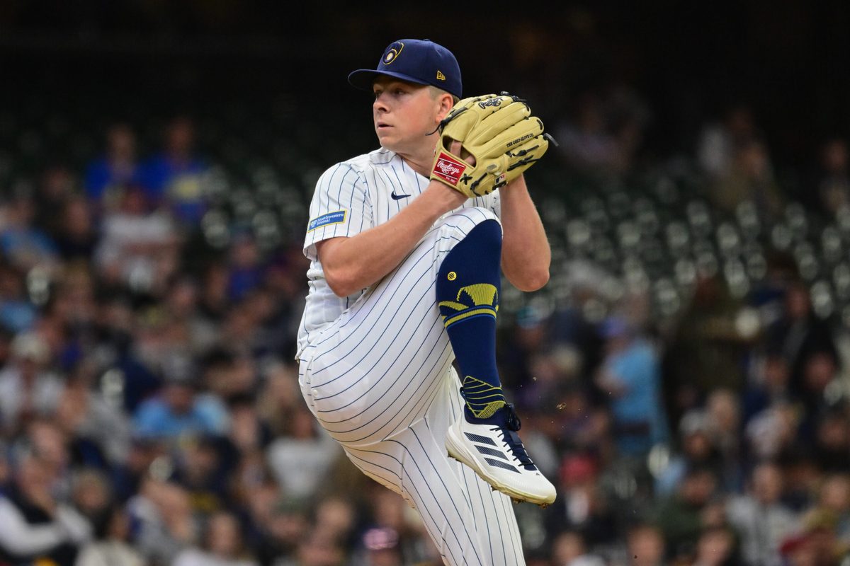 Apr 26, 2026; Milwaukee, Wisconsin, USA; Milwaukee Brewers starting pitcher Kyle Harrison (52) throws a pitch in the first inning against the Pittsburgh Pirates at American Family Field. Mandatory Credit: Benny Sieu-Imagn Images