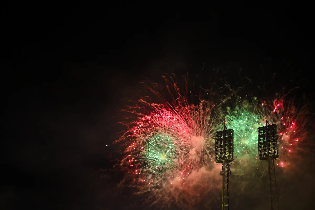 May 23, 2026; Cincinnati, Ohio, USA; A fireworks show is seen after the game between the St. Louis Cardinals and the Cincinnati Reds at Great American Ball Park. Mandatory Credit: Aaron Doster-Imagn Images