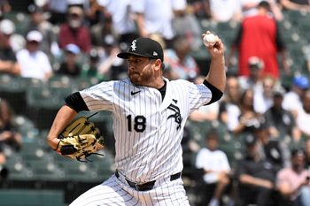 May 30, 2026; Chicago, Illinois, USA;  Chicago White Sox pitcher Anthony Kay (18) delivers the ball during the first inning against the Detroit Tigers at Rate Field. Mandatory Credit: Matt Marton-Imagn Images