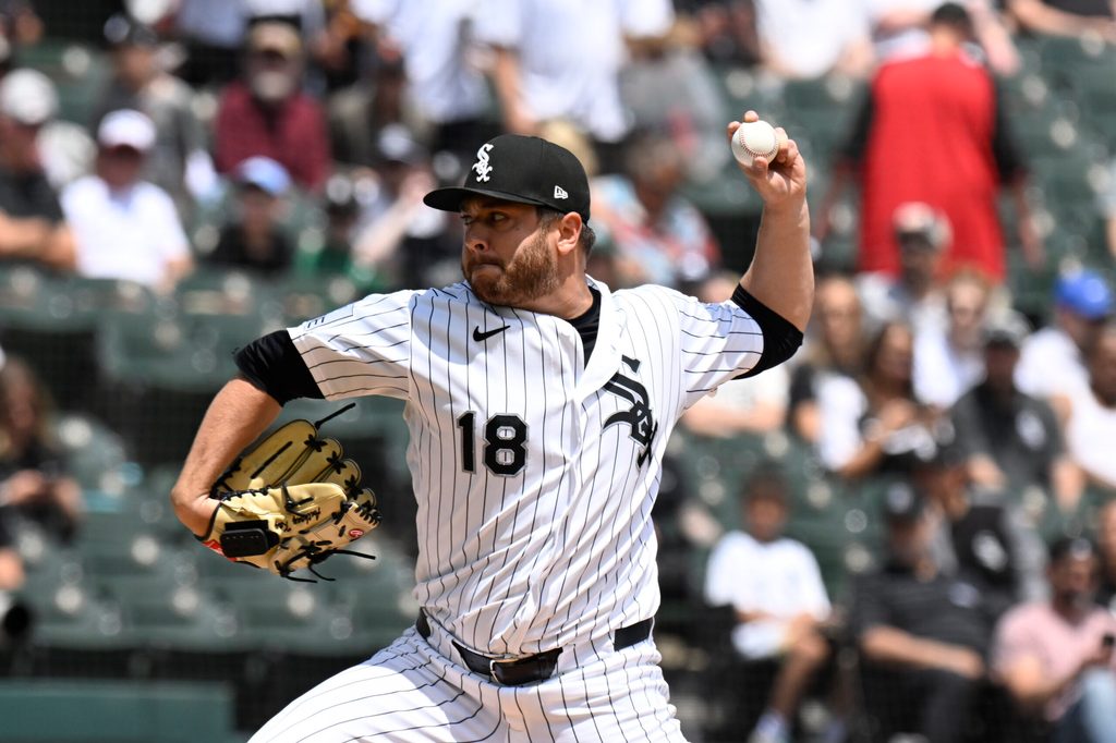 May 30, 2026; Chicago, Illinois, USA; Chicago White Sox pitcher Anthony Kay (18) delivers the ball during the first inning against the Detroit Tigers at Rate Field. Mandatory Credit: Matt Marton-Imagn Images