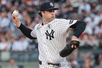 Jun 2, 2026; Bronx, New York, USA; New York Yankees pitcher Cam Schlittler (31) delivers a pitch during the second inning against the Cleveland Guardians at Yankee Stadium. Mandatory Credit: Vincent Carchietta-Imagn Images