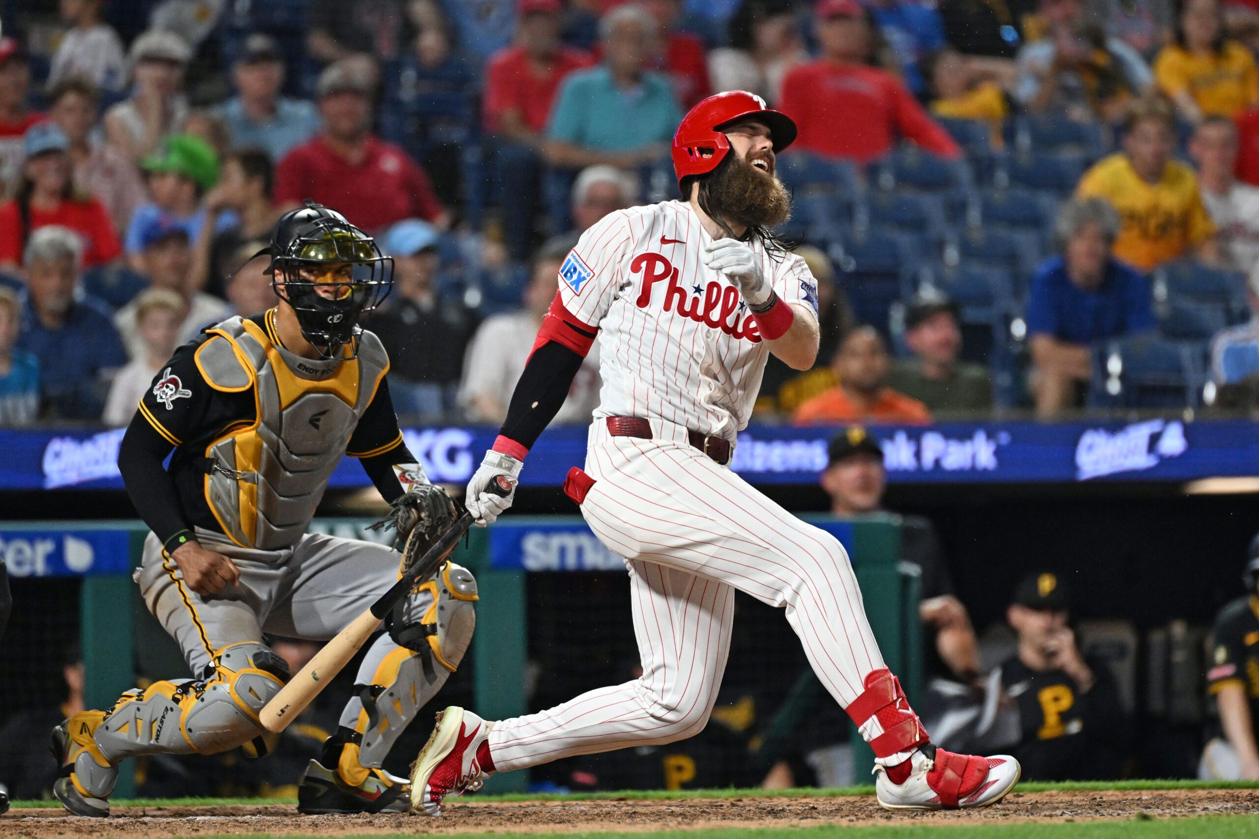 Jun 29, 2026; Philadelphia, Pennsylvania, USA; during the ninth inning at Citizens Bank Park. Mandatory Credit: Eric Hartline-Imagn Images