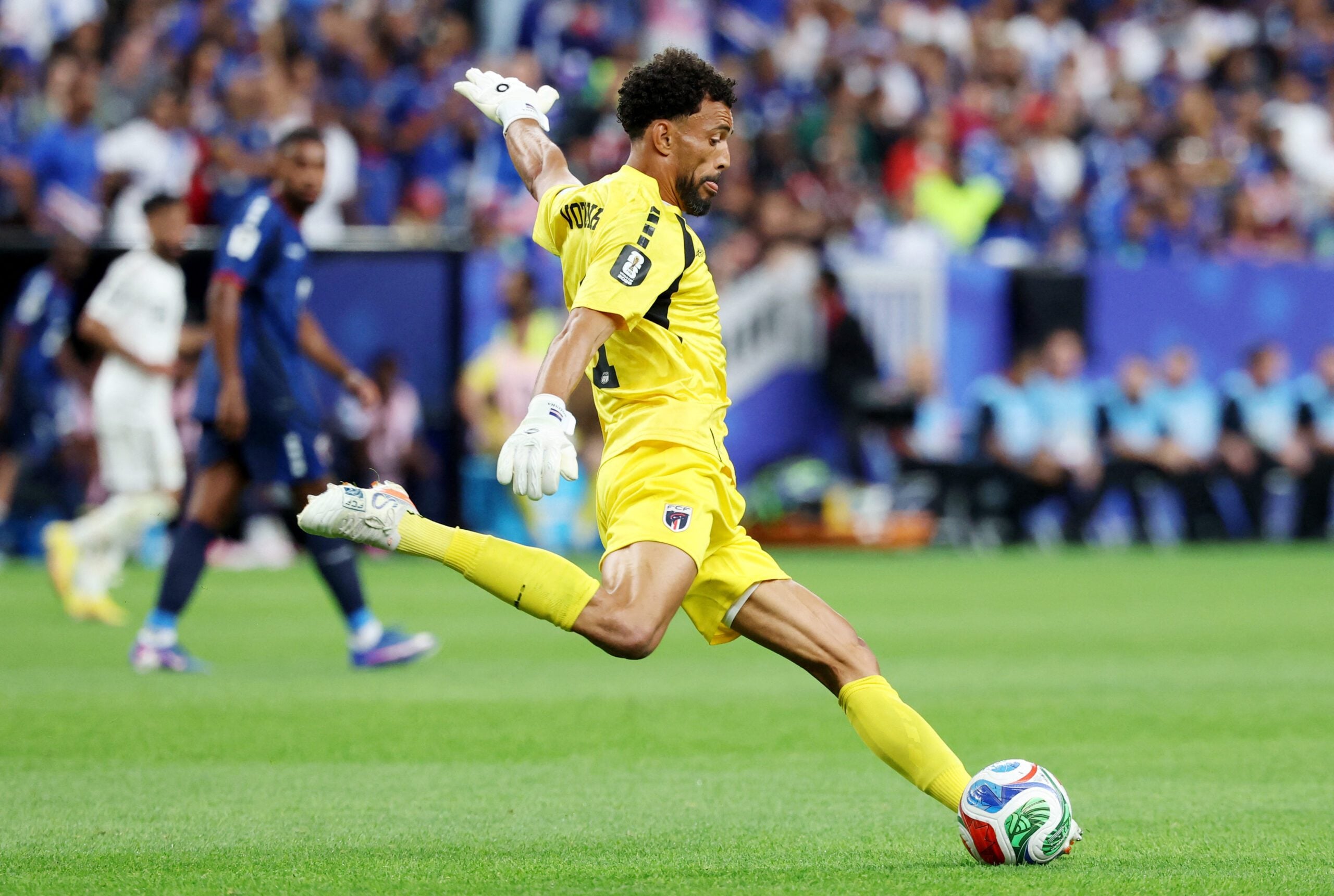 June 26, 2026; Houston, Texas, U.S.; Cape Verde's Vozinha in action.  Mandatory Credit: Troy Taormina-Imagn Images