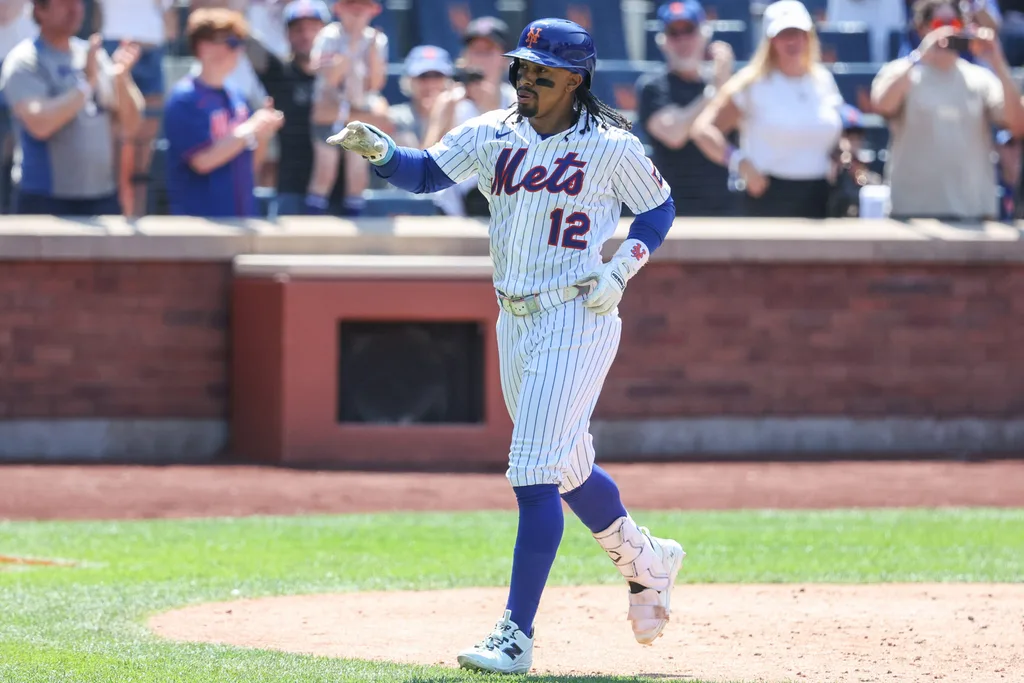 Jul 12, 2026; New York City, New York, USA; New York Mets shortstop Francisco Lindor (12) at Citi Field. Mandatory Credit: Wendell Cruz-Imagn Images
