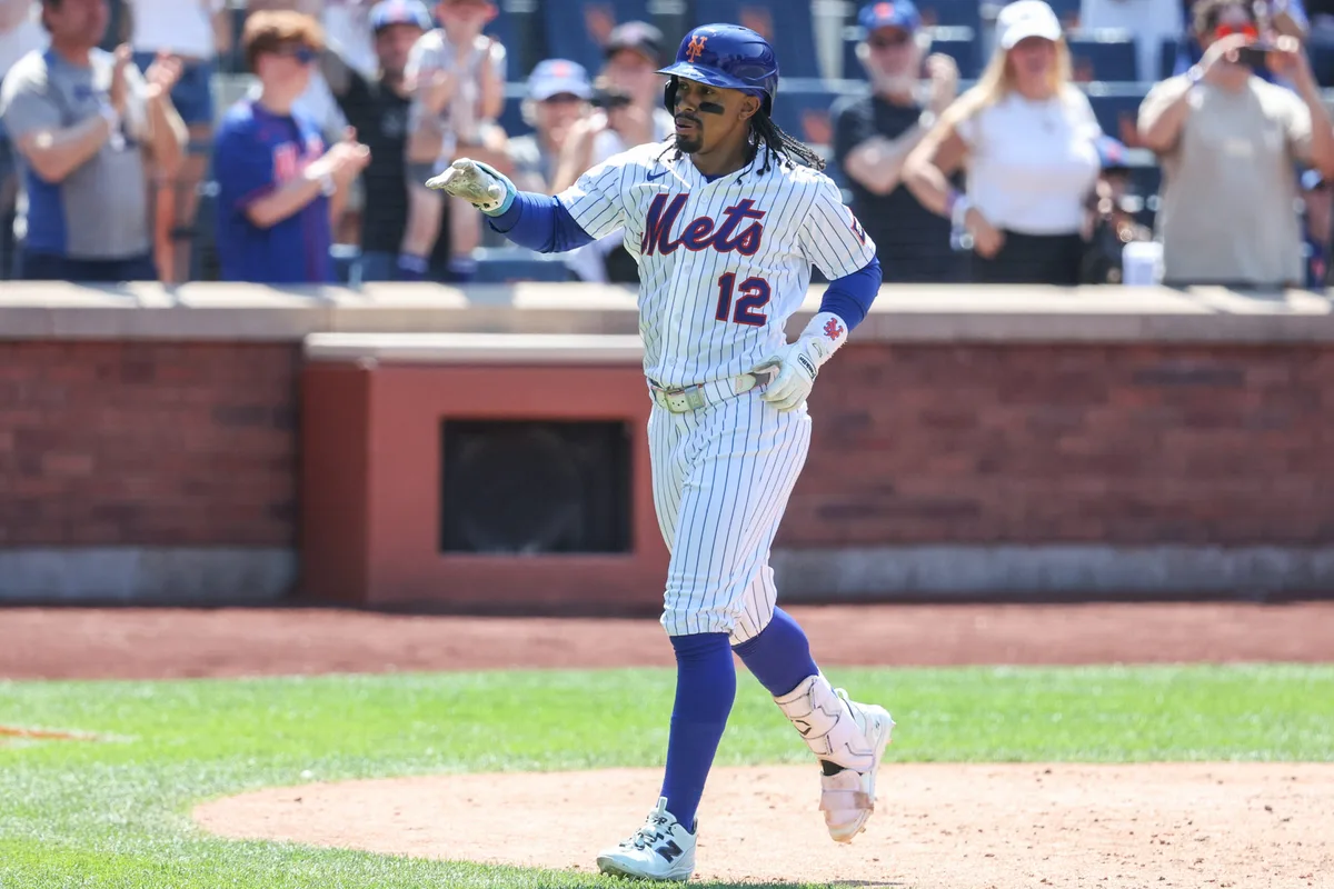 Jul 12, 2026; New York City, New York, USA; New York Mets shortstop Francisco Lindor (12) at Citi Field. Mandatory Credit: Wendell Cruz-Imagn Images