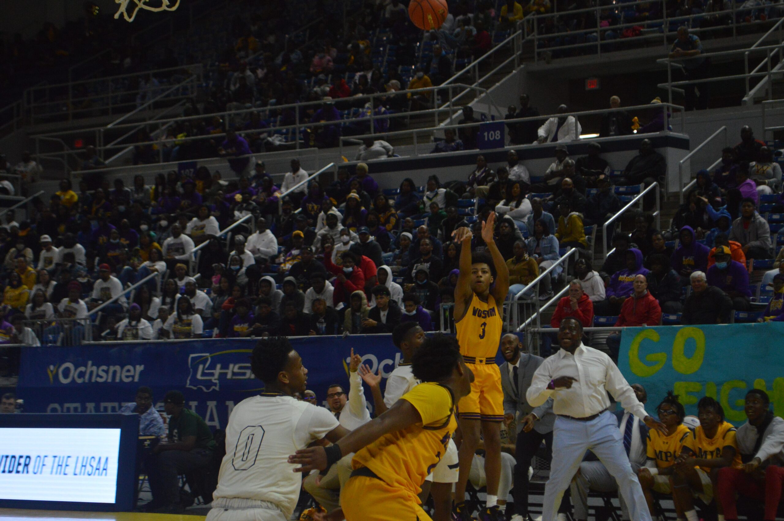 Wossman's Krystian Lewis (3) attempts a 3-pointer during the Class 3A finals Saturday.
Dsc 0659