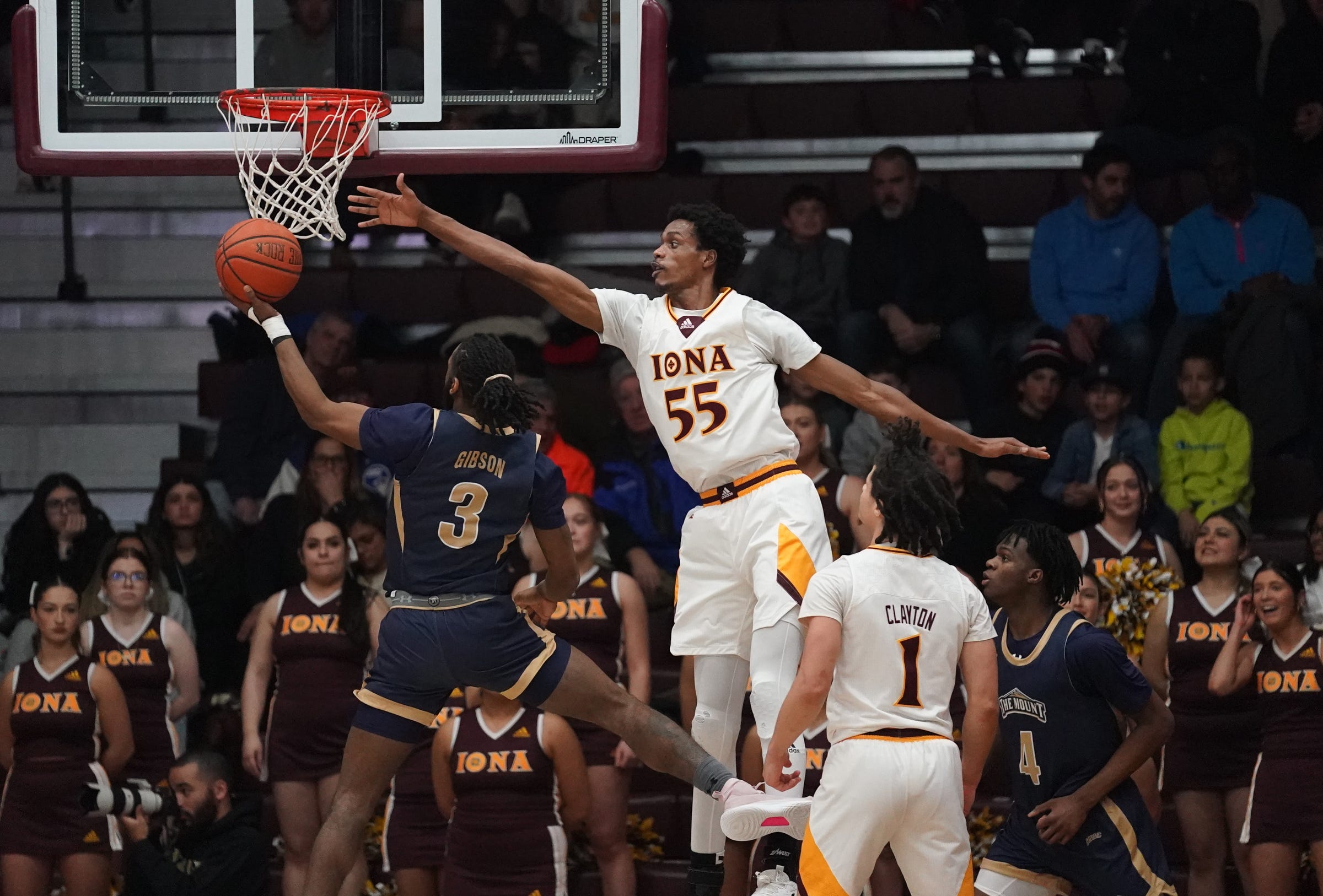 Iona defeats Mount St. Mary 81-51 in men's basketball at Iona University in New Rochelle on Friday, February 3, 2023.

Iona V Mt St Mary Mens Basketball
